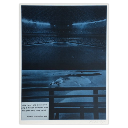 Jacques Monory Signed Screenprint Bicentenaire Kit - USA 76 - 10 (Pride, Fear An – lithos zeefdrukken, Paper (photo 2 of 5)