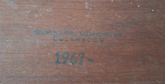 Image 1 of Table basse design du milieu du siècle. Meubelindustrie Gelderland N.V. Culemborg. Palissandre.