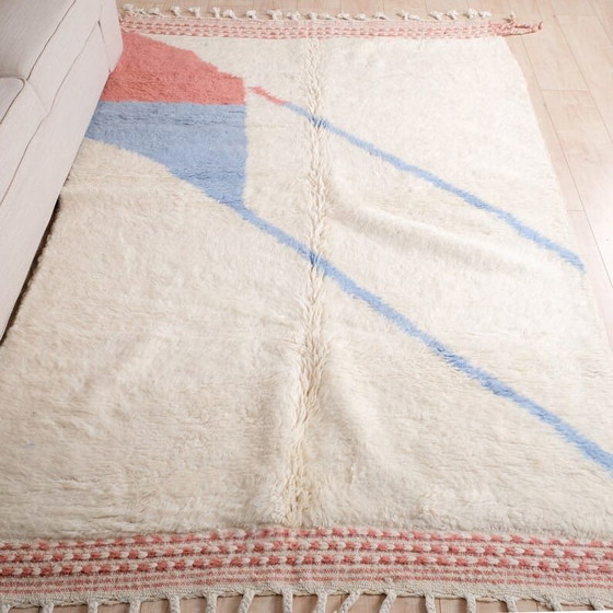 Image 1 of Handmade Beni Ouraine rug with colorful patterns, 2/3 m
