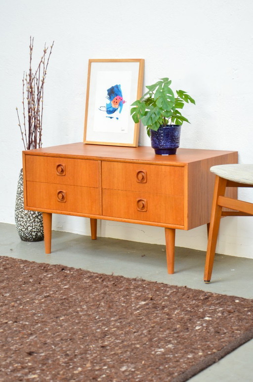 Vintage Chest of Drawers, Sideboard, Lowboard, Teak, Midcentury, 60s, 70s