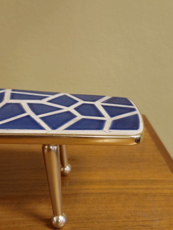 Image 1 of Miniatuur Vintage Mozaïek Cactus Vensterbank Tafeltje Tafel