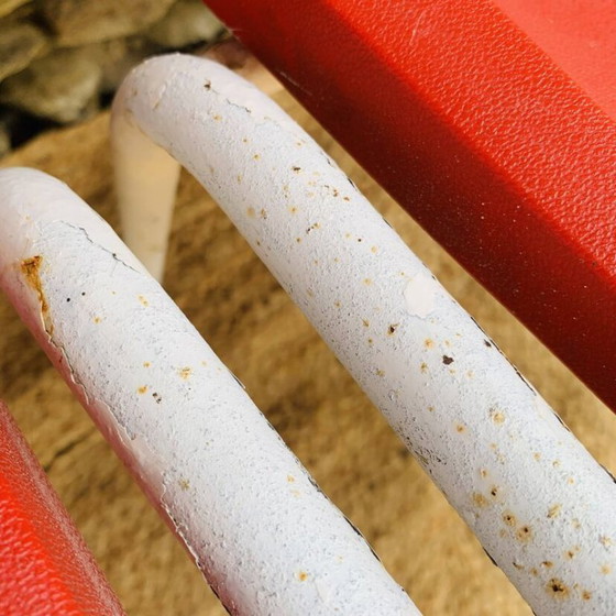 Image 1 of Set of 4 red europa chairs