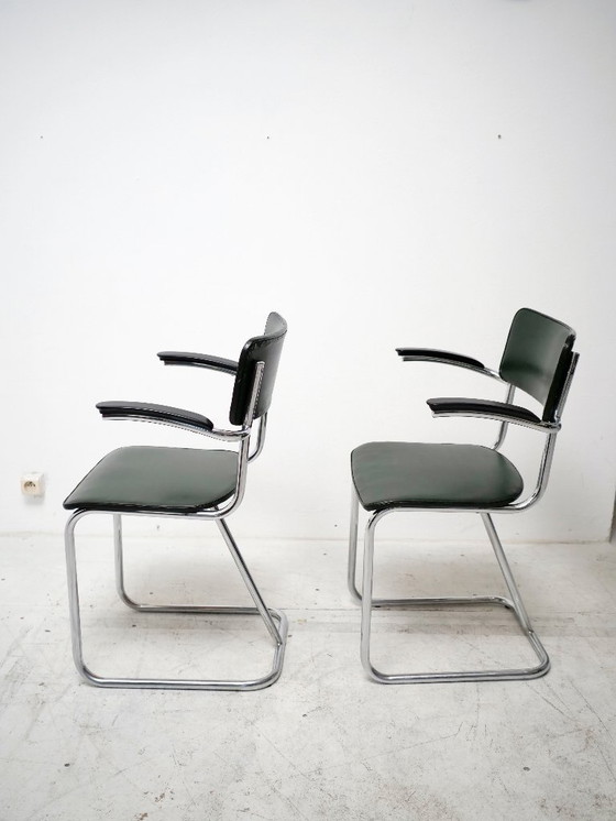Image 1 of Paar Gispen Bauhaus-designstoelen