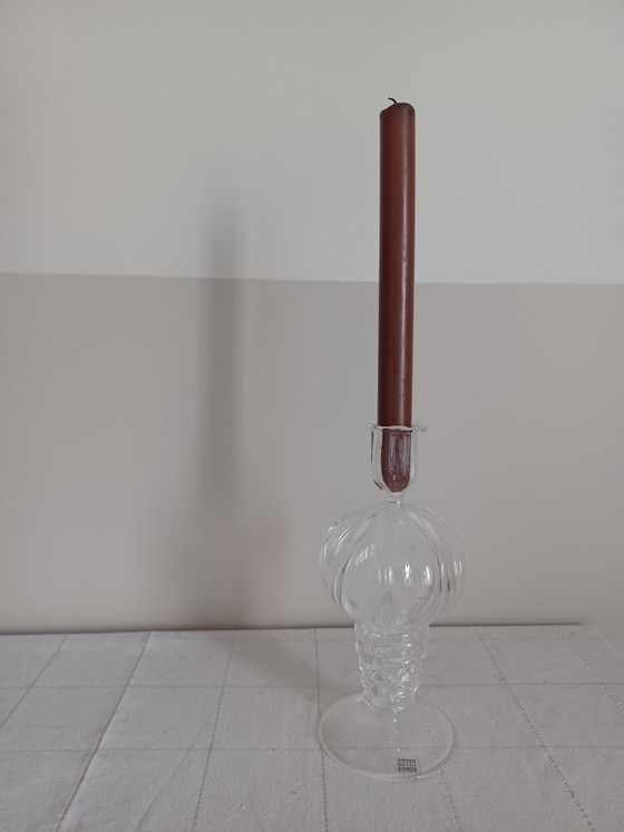 Original Des Pots, hand-blown candle holder/small vase, Glass, Transparent (photo 5 of 8)