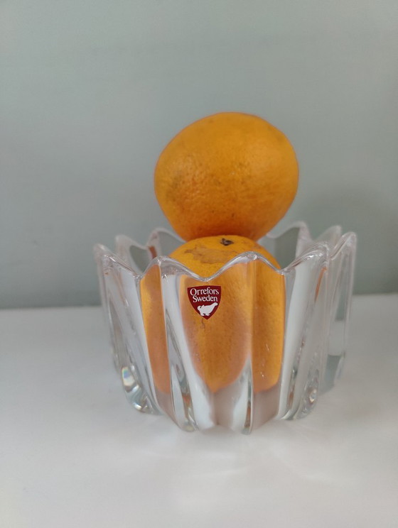 Bol en cristal Orrefors Fleur, Design Jan Johansson, Suède – Crystal, Glass (photo 6 of 11)