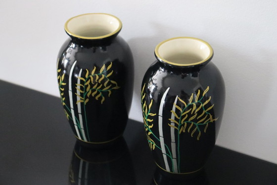 Image 1 of 2 jarrones japoneses antiguos