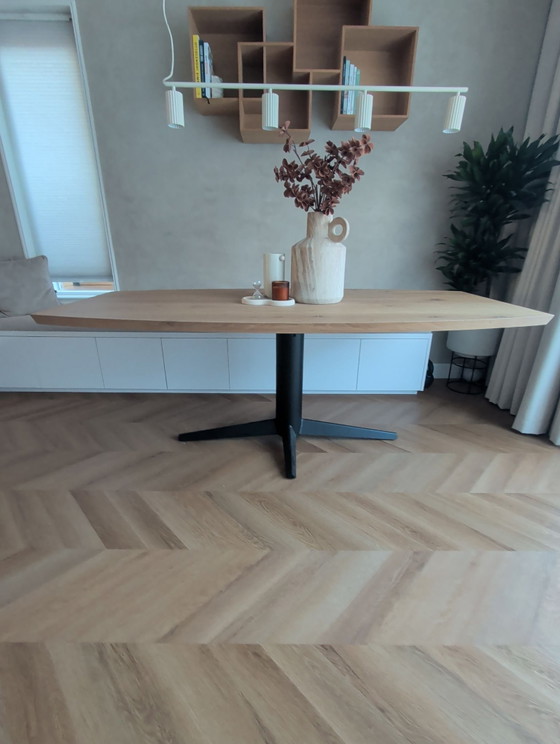 Table du sud table with 3 dining chairs As good as new – Dining set, Textile, Metal (photo 5 of 5)