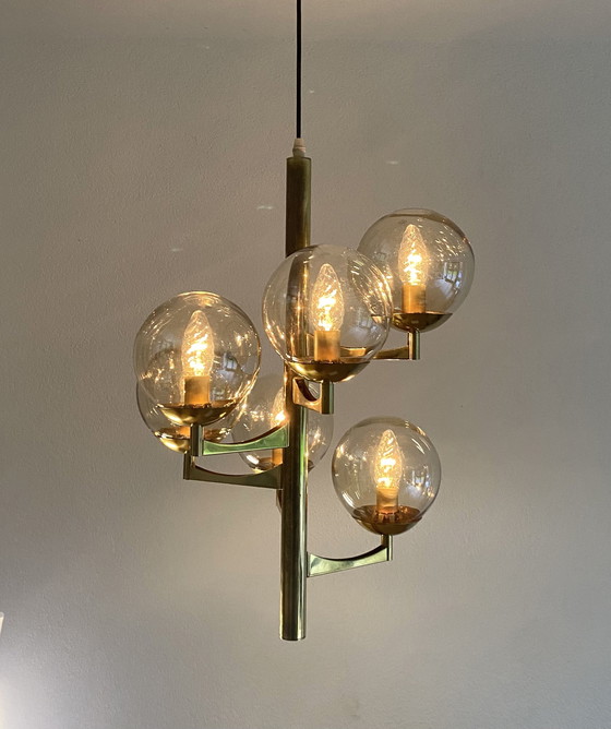 Image 1 of Lampada a sospensione vintage Sciolari anni '70