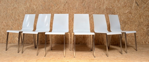 6 chaises Pedrali Kuadra