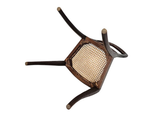 Image 1 of Horrix - Silla de comedor - (madera de cerezo) - Mimbre - La Haya - 1860