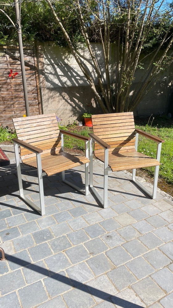 Image 1 of Pair of Esprit Karin Mobring armchairs from Ikea