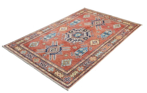Alfombra Ziegler Kazak original anudada a mano, 185 x 122 cm, nueva y en excelente estado.