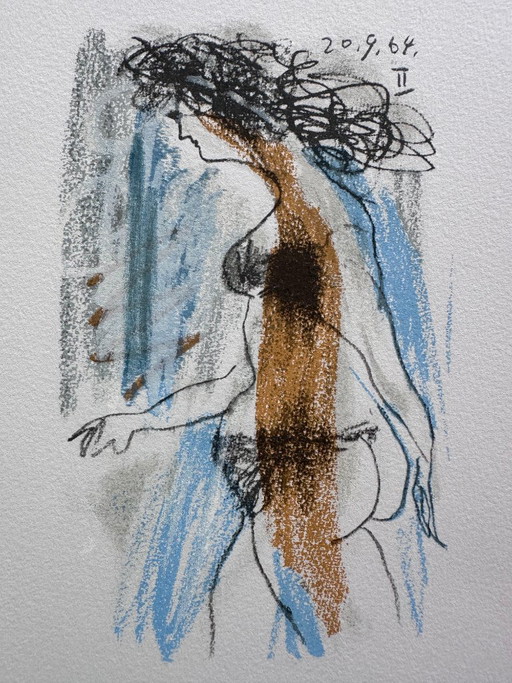 Pablo Picasso Litho 1970 – lithos zeefdrukken, Paper (photo 2 of 5)