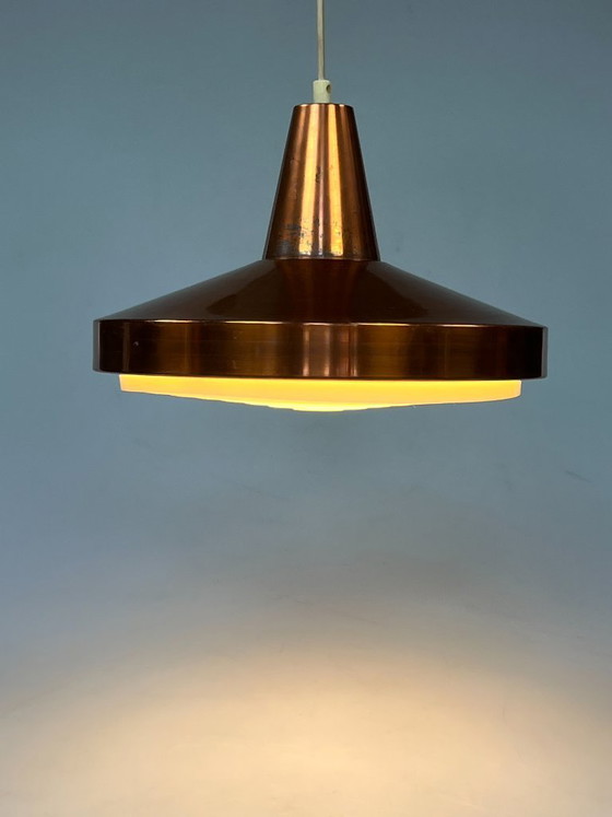 Image 1 of Suspension vintage en cuivre, Scandinavie des années 1960