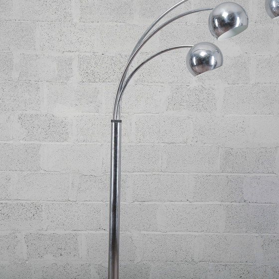 Lampada da terra Gofredo Reggiani a 3 luci – Lampade da terra, Cromo, Space Age (photo 5 of 8)