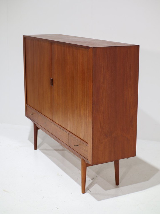 Credenza Arne Vodder 54 Tambour Sibast Teak Danese anni '60 – Credenze alte, Wood, Vintage (photo 6 of 12)