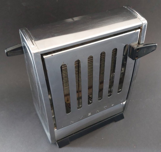 Image 1 of Two Inventum vintage chrome toasters
