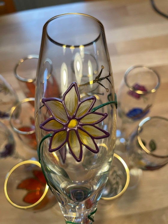Juego exclusivo de Paul Nagel, serie Tiffany, 11 copas de champán. – Vasos y jarras, Glass (photo 7 of 14)