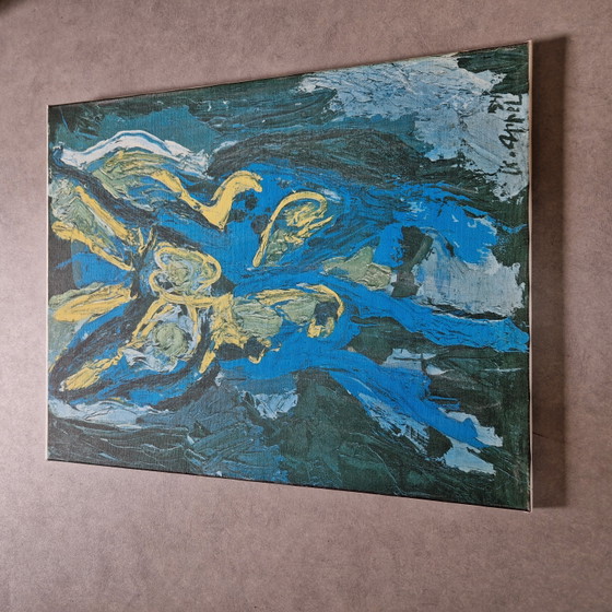 Serigrafía de Karel Appel sobre lienzo. – Litografías y grabados, Textile (photo 11 of 13)