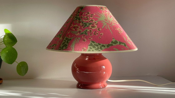 Image 1 of Vintage Ceramic Leopard Lamp