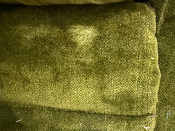Image 1 of Divano modulare vintage in velluto verde muschio