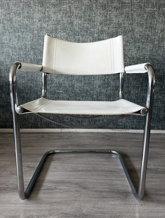 Image 1 of 6x Vintage Mart Stam S34 Chairs by Linea Veam, Italy, ca80s