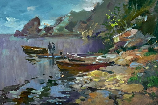 Bateaux sur le rivage