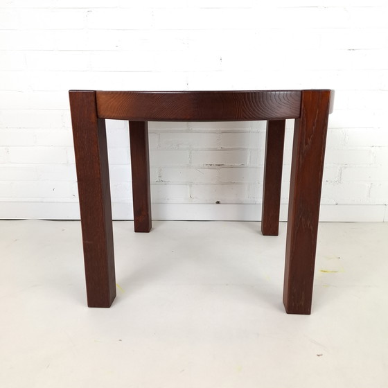 Image 1 of Vintage coffee table Haslev round Danish design