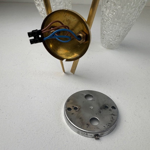 PAR DE APLIQUES DE PARED DOBLES VINTAGE "MAISON ARLUS"