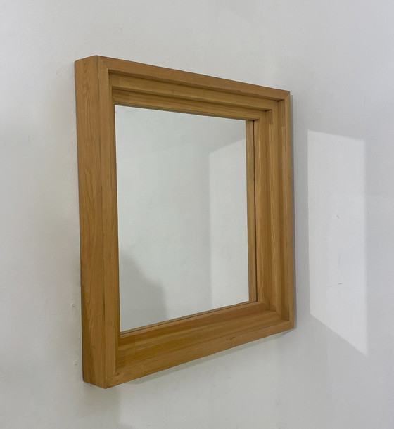 Image 1 of Mid-Century Modern Spc.60 Mirror " Mobili Nella Valle" By Mario Ceroli, Poltronova, Italy, 1970S