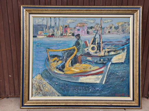 Louis Arride Né En 1936 Port De Méditerranée 