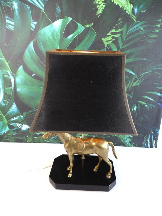 Image 1 of Lampe cheval, style Maison Jansen.