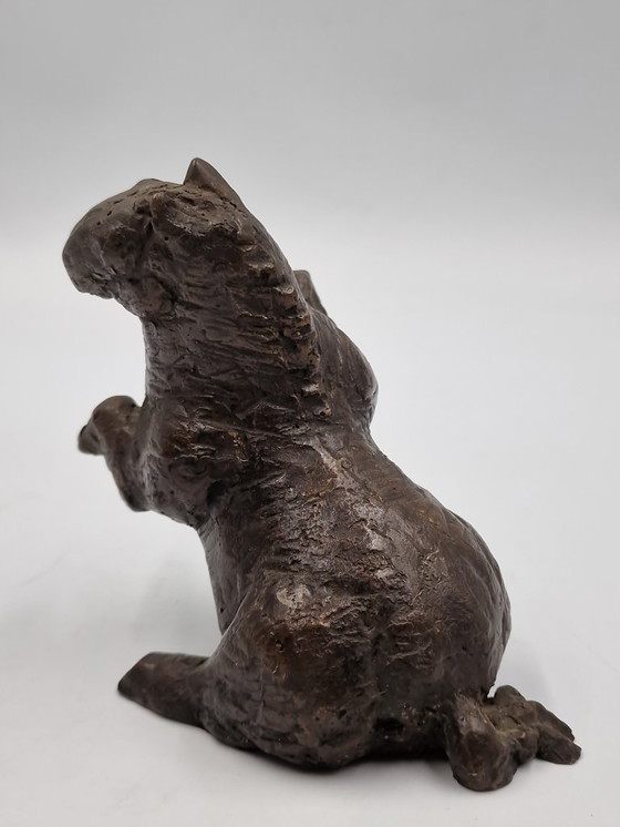 Image 1 of Kleine Bronzeskulptur eines Pferdes, Arthur Spronken?
