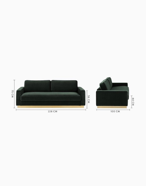 Green Velvet Westwing Sofa