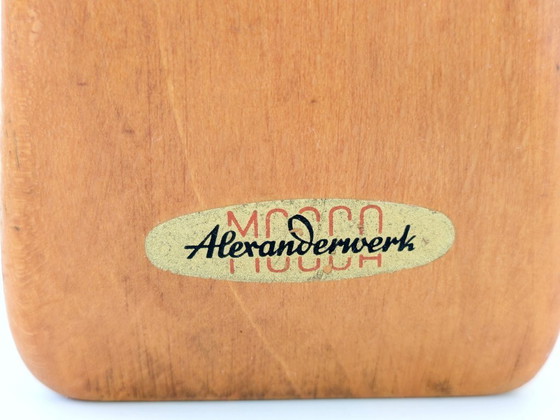 Image 1 of Rare 1950s Alexanderwerk “Perfekt” Coffee Grinder | Beechwood, Brass and Bakelite, Made in Germany