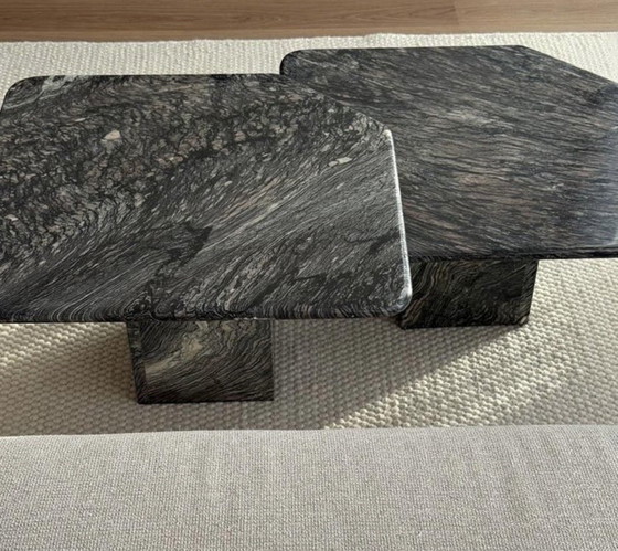 Image 1 of Vintage marble coffee table set