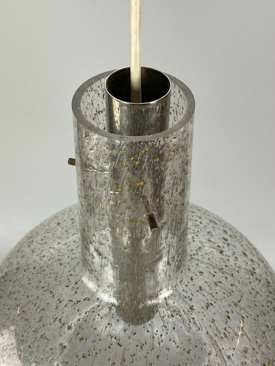 Image 1 of Lámpara de techo de los años 60 y 70, lámpara colgante, lámpara de cristal Temde, diseño de la era espacial