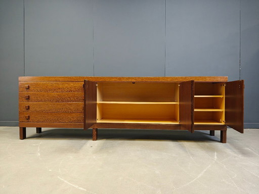 Vintage wengé wooden sideboard, 1960s 