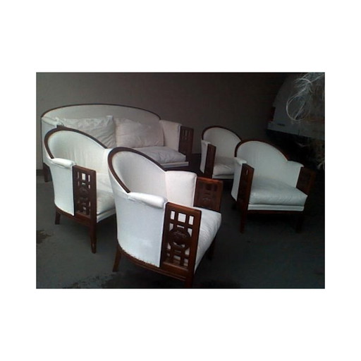 Vintage woonkamerset van Paul Follot