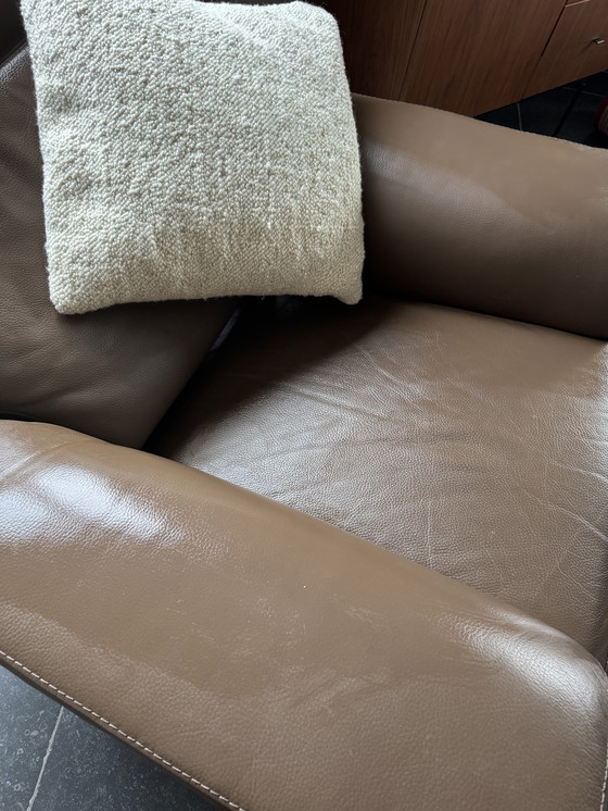 Image 1 of Lederen elektrische relax zetel