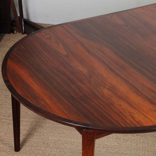 Scandinavian dining table by Henry Rosengren Hansen, 1960