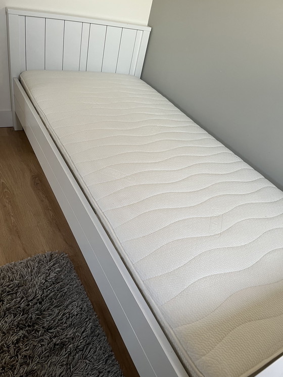 Image 1 of Cama individual blanca 90x200 ¡¡¡INCLUYE COLCHÓN!!!