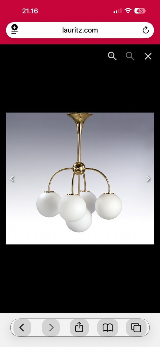 Image 1 of Sputnik chandelier 1950’s