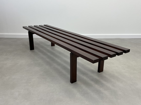 Image 1 of Panca vintage in legno massello con doghe