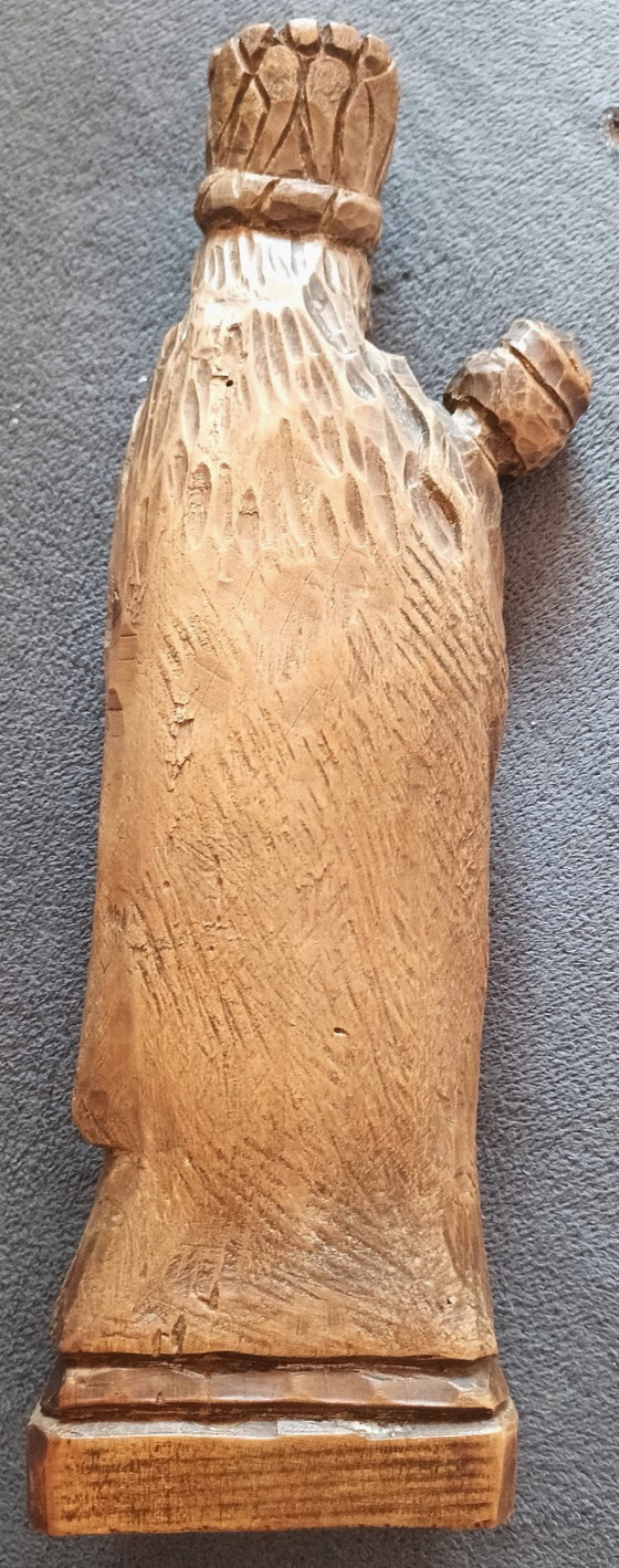 Image 1 of Statuetta della Vergine con Bambino in legno intagliato – 24,5 cm – Circa 1955-1975