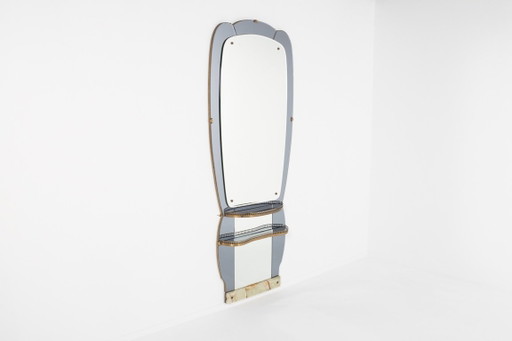 Italian Mid-Century Modern Full Length Mirror from Crystal Art, 1960s