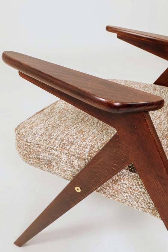 Image 1 of Poltrona scandinava mokka granola metà secolo moderna 