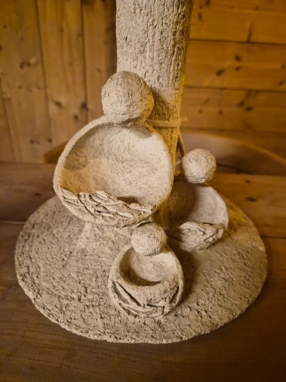 Image 1 of Sculptural Brutalist Studio Table Lamp – Signed – Heavy Quality
