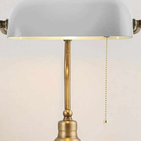 White Banker Lamp – Table lamps, Glass (photo 7 of 11)