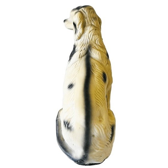 Image 1 of Vintage mid-century XL Italian dog statue English setter plaster 68 cm 1970s